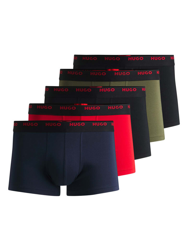 

Боксеры HUGO short 5er Pack, цвет schwarz/blau/rot/oliv
