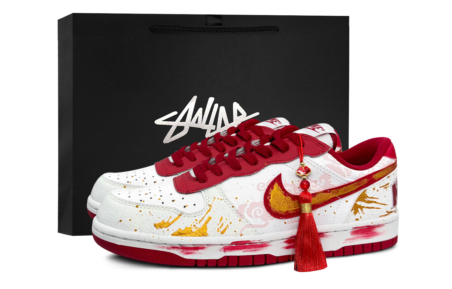

Nike Кроссовки Big Low top Skateboard для мужчин, цвет Gold Red