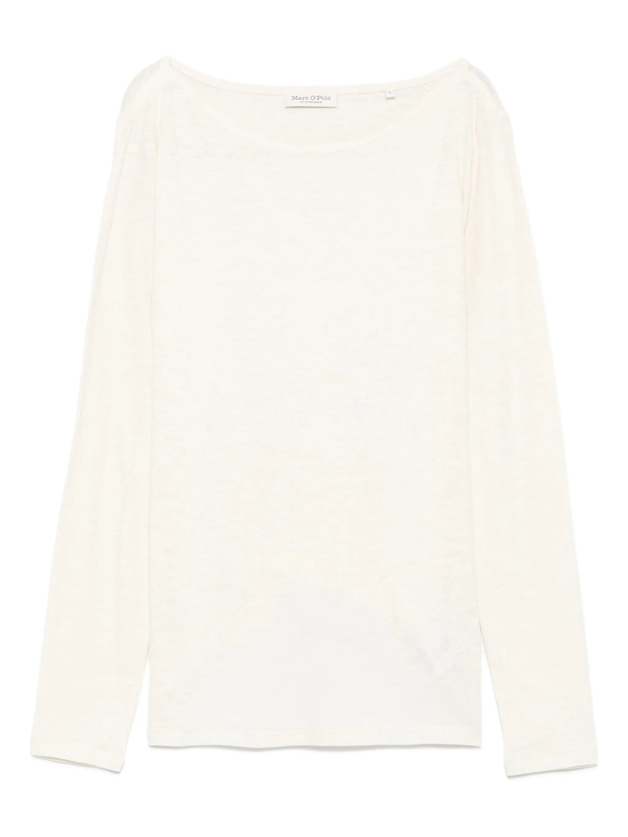 

Топ с вырезом-лодочкой и длинными рукавами Marc O'Polo, кремовый