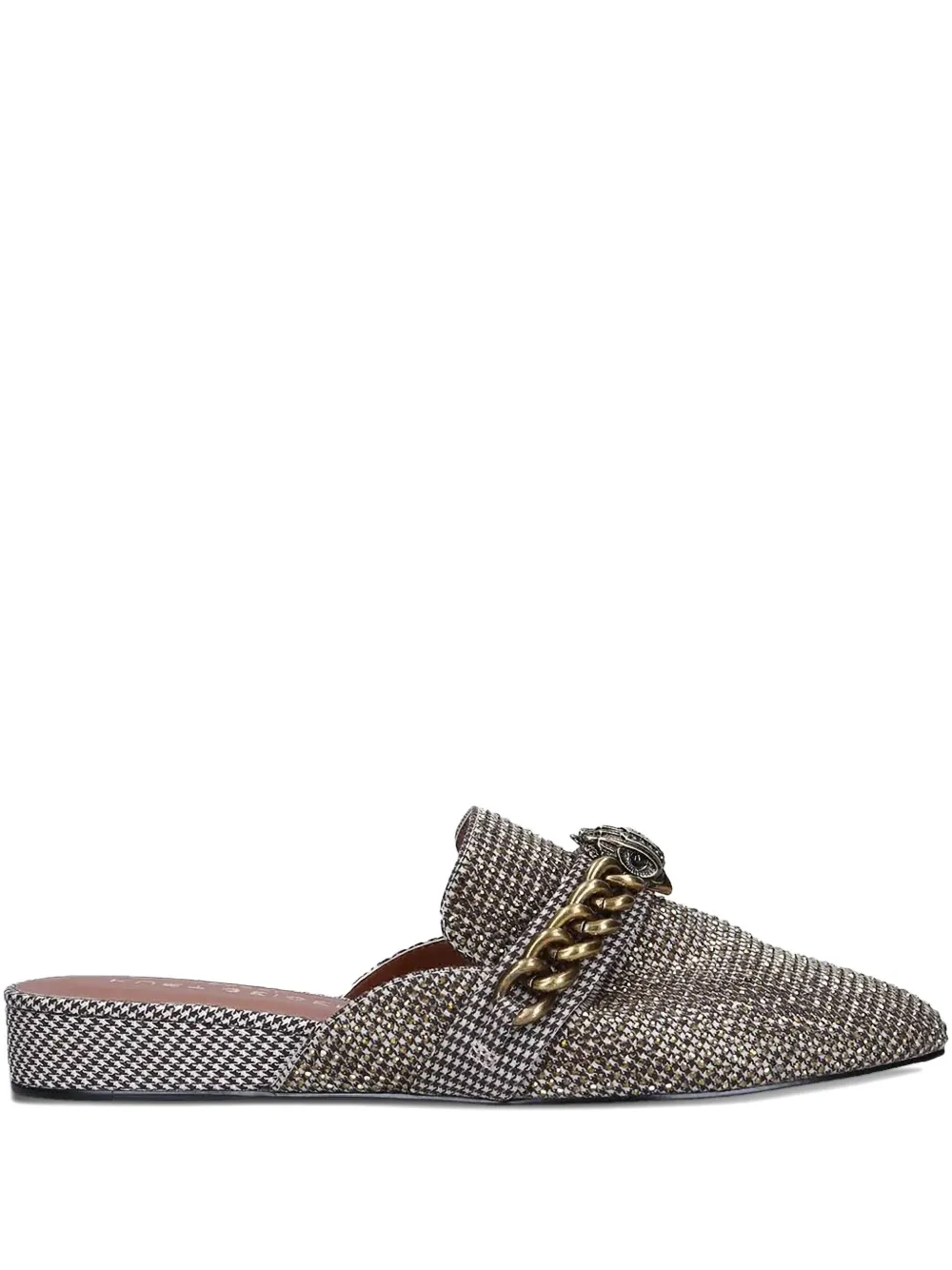 Мюли Chelsea с цепочкой и кристаллами Kurt Geiger London, коричневый
