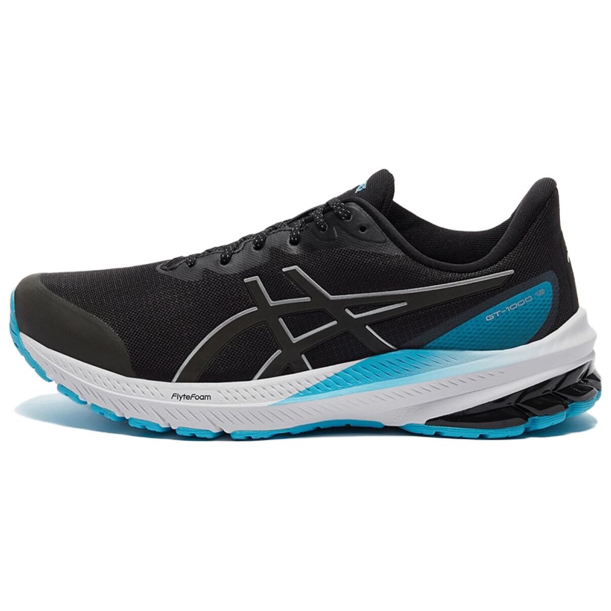 

Кроссовки Asics Women's GT 1000 12 Lite-Show 'Black Pure Silver', черный/синий