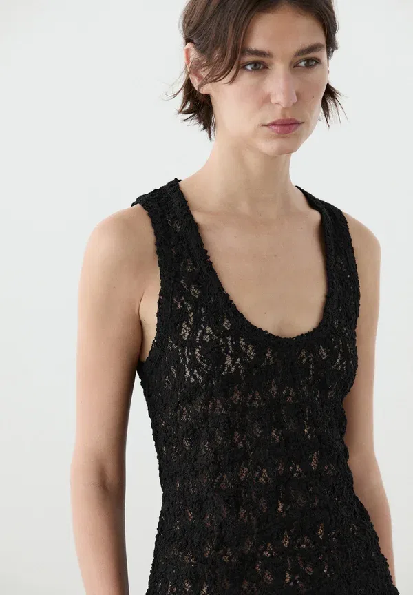 Блуза Massimo Dutti, черный — фото 4