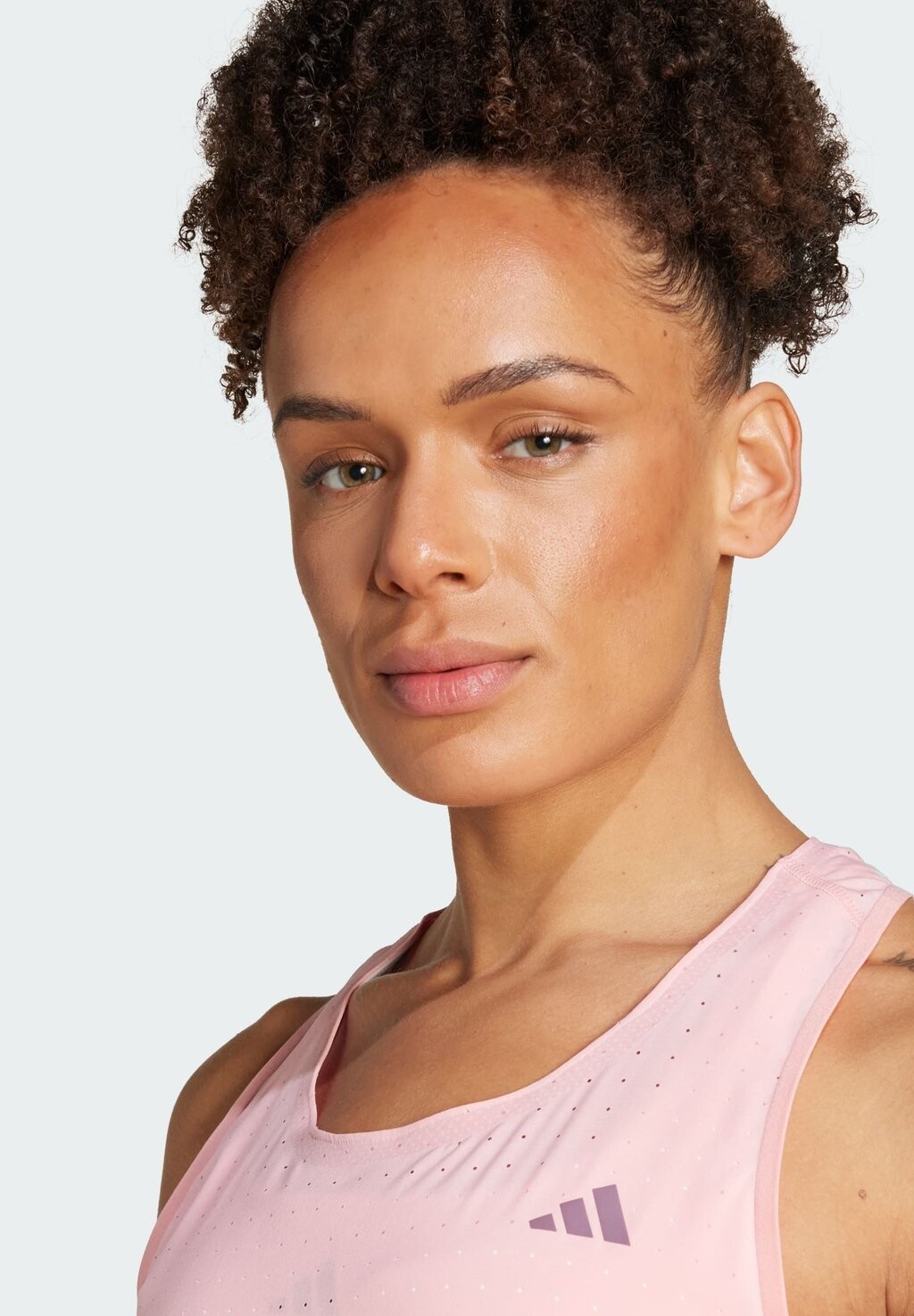 

Топ ADIZERO TANK adidas Performance, розовый