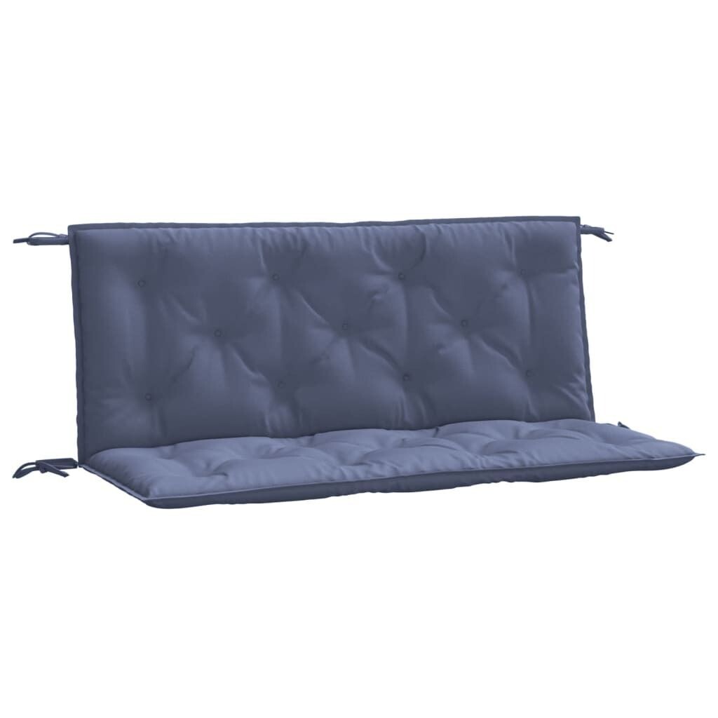 

VidaXL Подушки для садовой скамейки 2 шт. Темно-синий 120x50x7 см Ткань Оксфорд