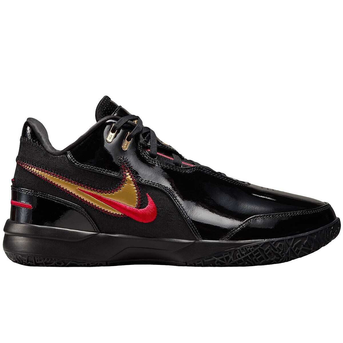 

Баскетбольные кроссовки Zoom Lebron NXXT Gen AMPD Nike, цвет Schwarz/Metallic Gold/Rot