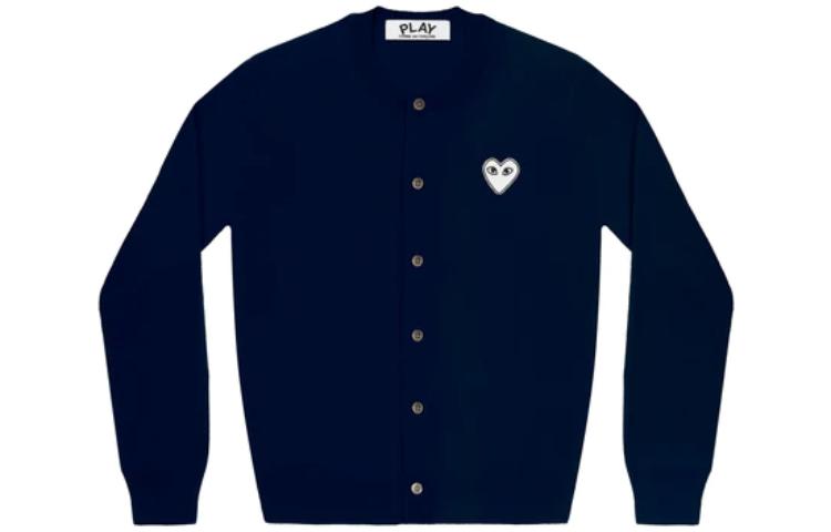 Кардиган (WMNS) COMME des GARCONS PLAY Cardigan White heart 'Navy' AZ-N061-051-2, темно-синий — фото 2
