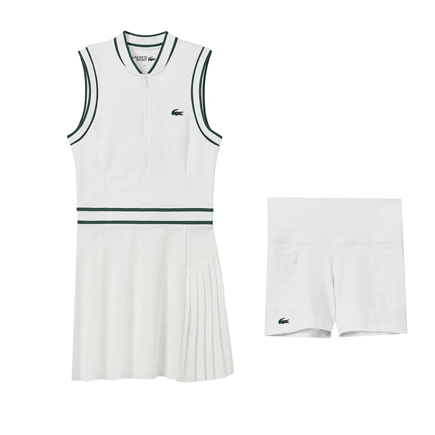 Юбка теннисная LACOSTE Moderate Short, белая