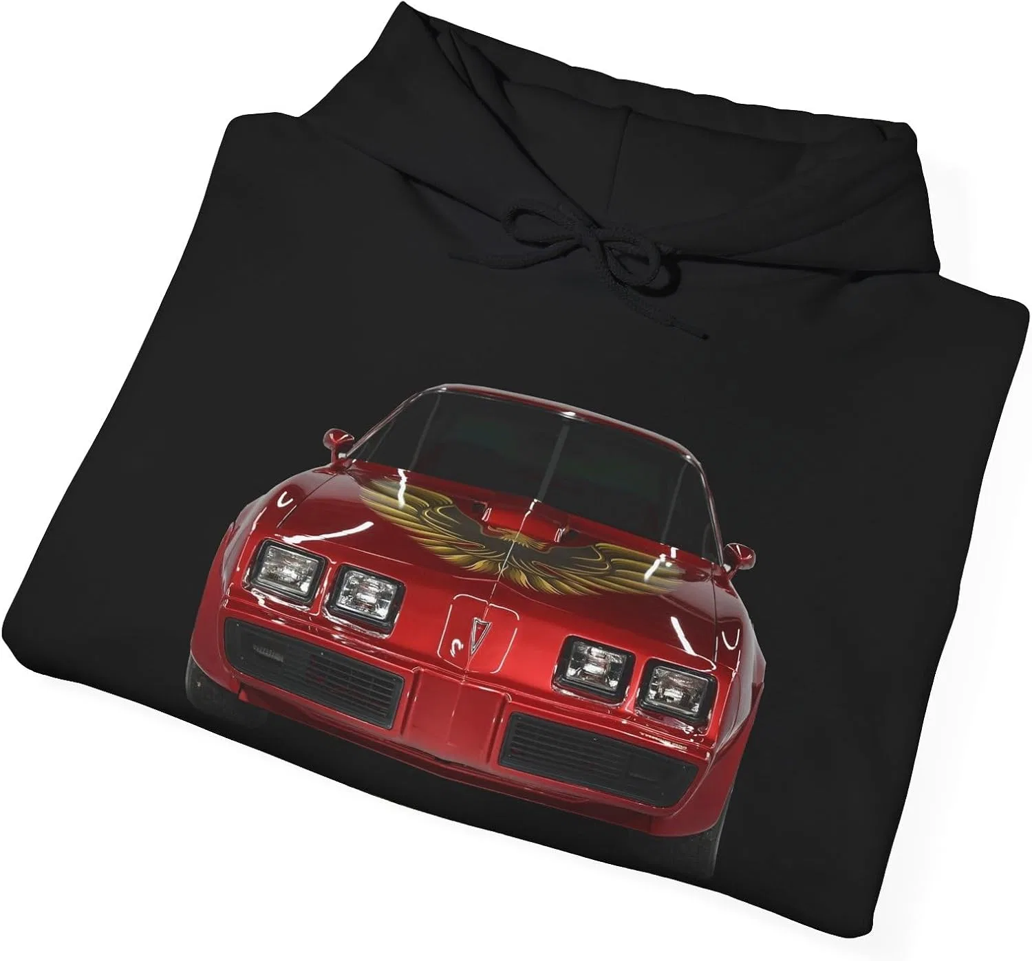 Красная толстовка с капюшоном Trans Am Heavy Hoodie 1979 1980 1981 WS6 Firebird Trans Am Gift передняя/задняя — фото 4