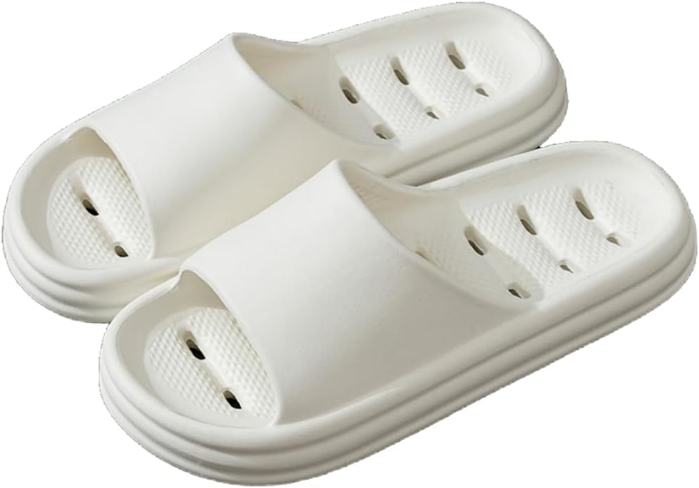 

Душевые тапочки Cliont для женщин и мужчин, шлепанцы для душа, для бассейна, нескользящие, для ванной, летние пляжные обувь, белый