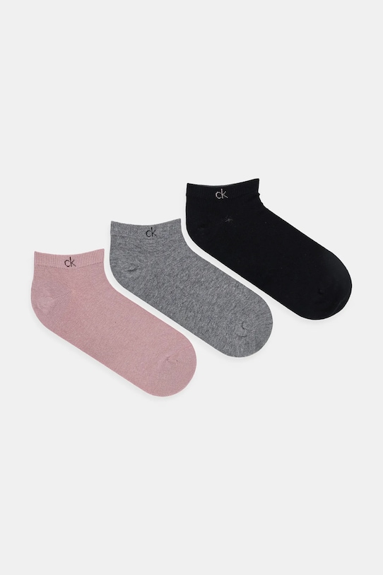

Носки 3 пары Calvin Klein, розовый