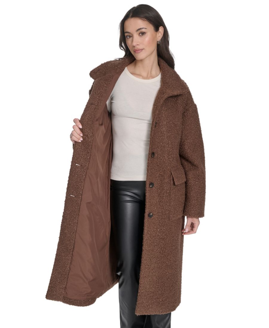 Женское пальто-кар с воротником-стойкой и стандартным кроем Levi's, Brown — фото 3