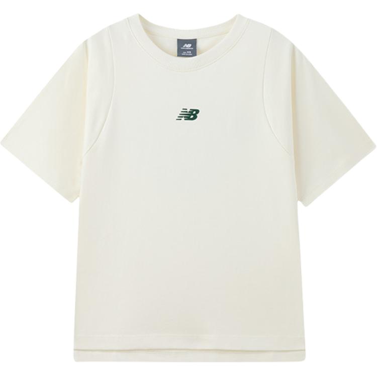 

New Balance Футболка женская слоновая кость White, Бежевый, New Balance Футболка женская слоновая кость White