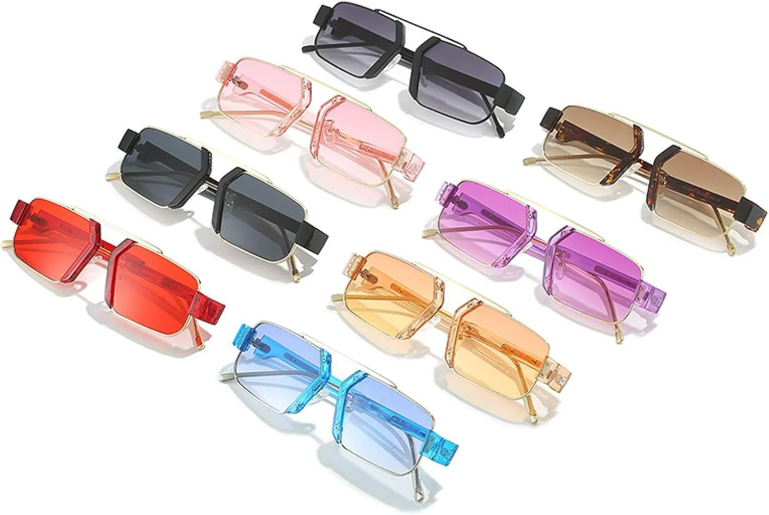 

Ретро солнцезащитные очки для женщин, модные, с прозрачными линзами с градиентом «океан», защита от УФ-излучения UV400 для мужчин HHZZYVY, Golden Black Grey