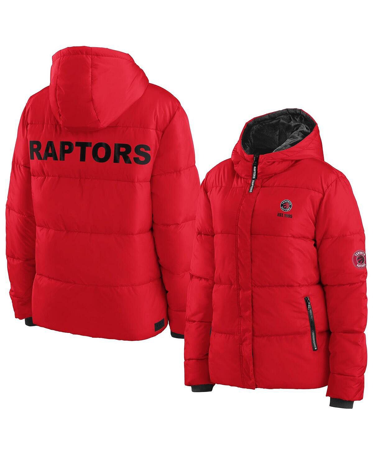 

Красная женская плюшевая куртка-пуховик с молнией во всю длину Toronto Raptors WEAR by Erin Andrews, красный