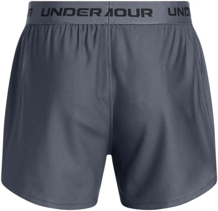 Шорты Under Armour Girls Tech Play Up, (044) Downpour Gray/Black/Black — фото 2