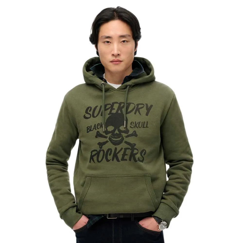 

Худи Superdry Black Skull, зеленый