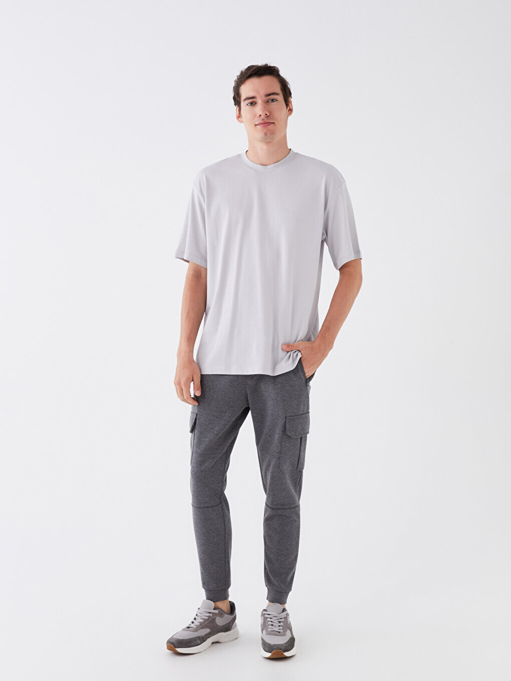 

Мужские спортивные штаны Slim Fit для джоггеров LCW Casual, светло-серый