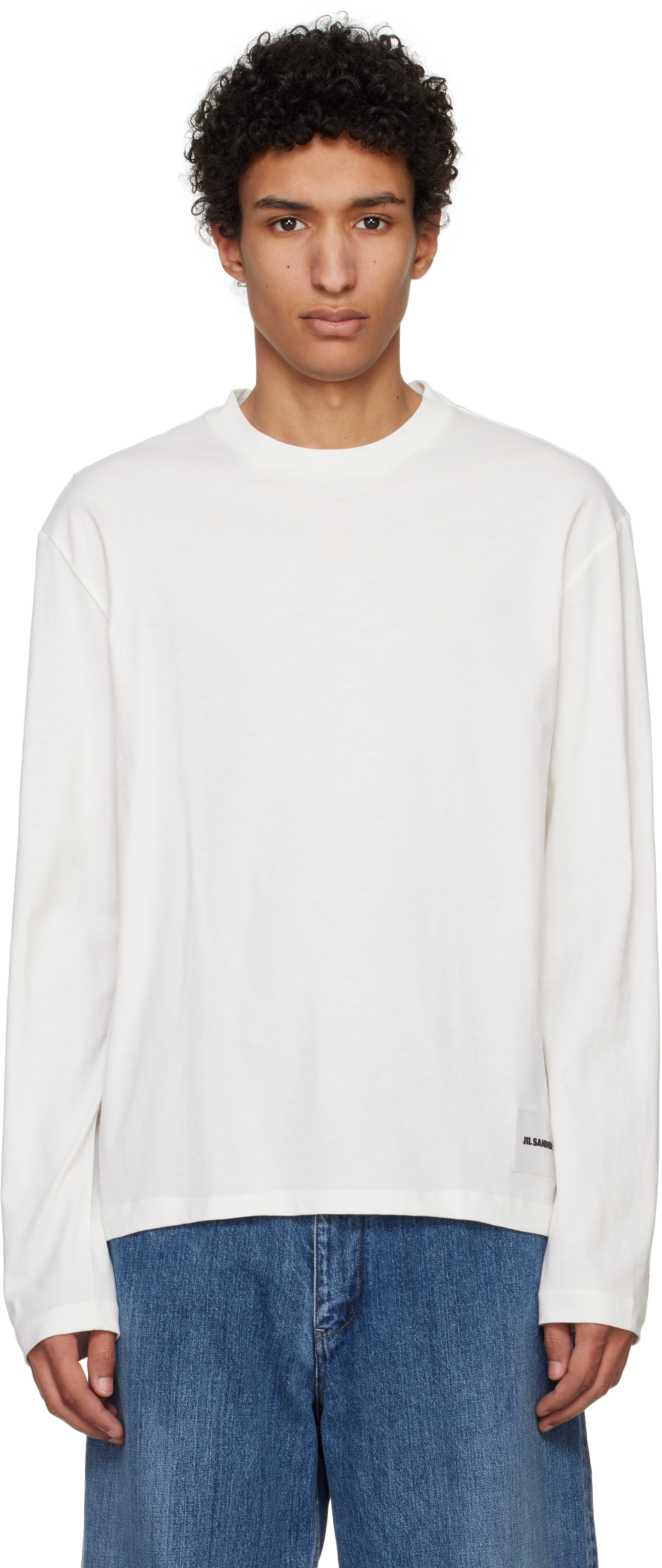 

Упаковка из трех разноцветных футболок с длинными рукавами Jil Sander