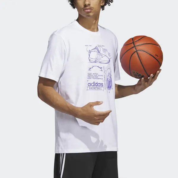 Футболка kobe crazy 1 Adidas, белый — фото 4