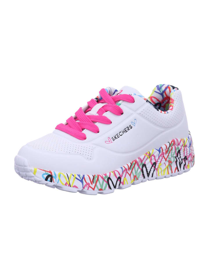 

Skechers Детские кроссовки UNO LITE - LOVELY LUV белого цвета
