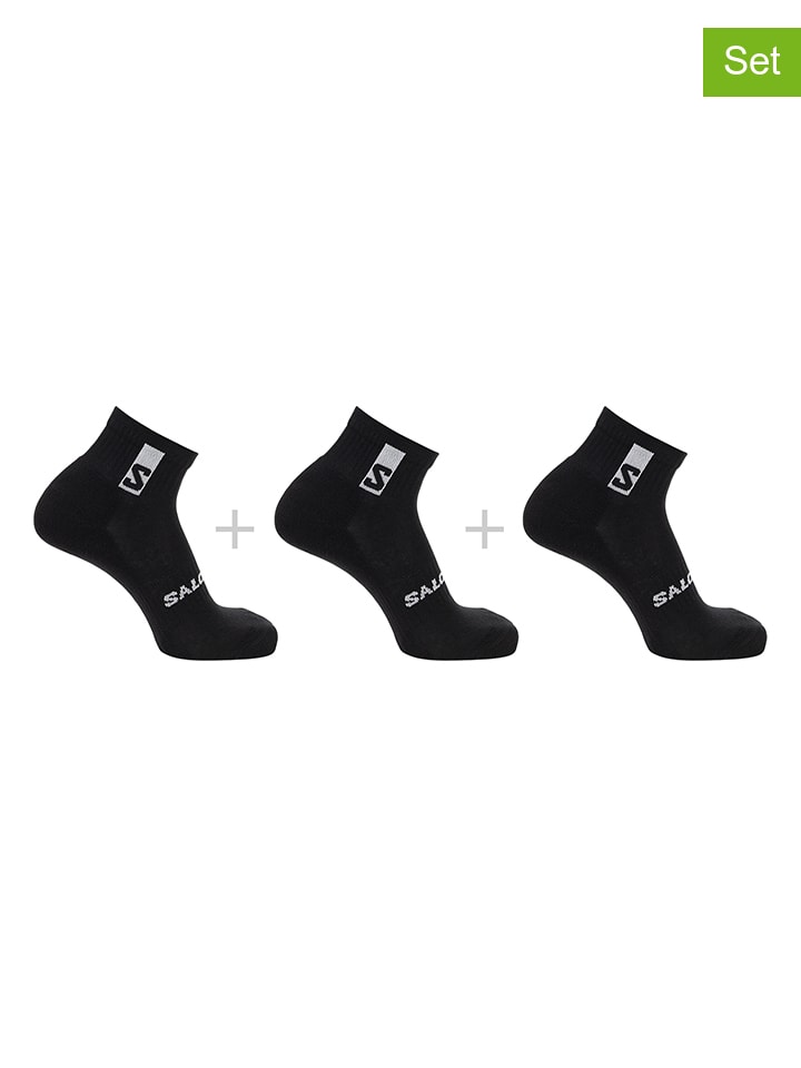 

SALOMON Комплект из 3 пар: функциональные носки "Everyday Ankle" черного цвета