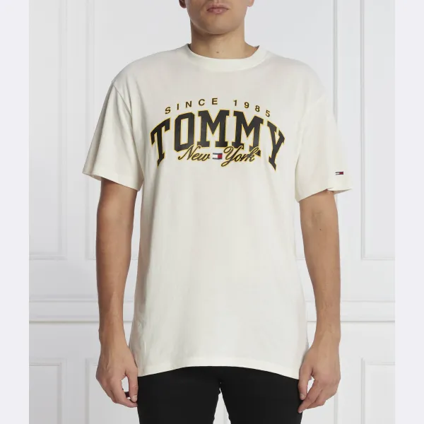 

Роскошная университетская футболка свободного кроя Tommy Hilfiger, белый