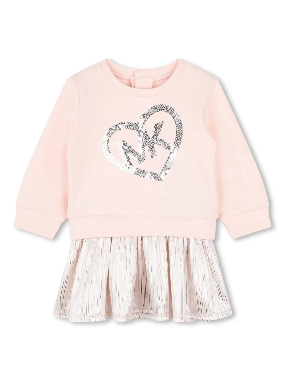 

Платье с вышитым логотипом Michael Kors Kids, розовый