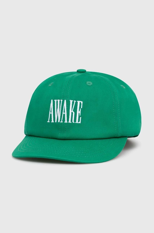 

Хлопковая бейсболка с логотипом Logo Hat Awake Ny, зеленый