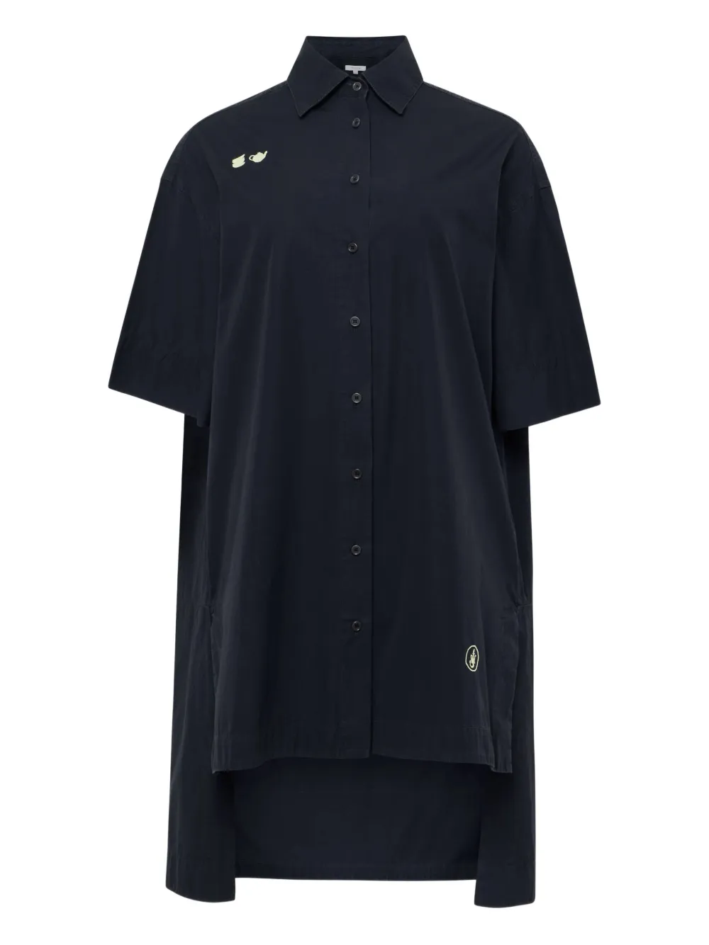 

Платье с короткими рукавами и карманом JW ANDERSON, черный