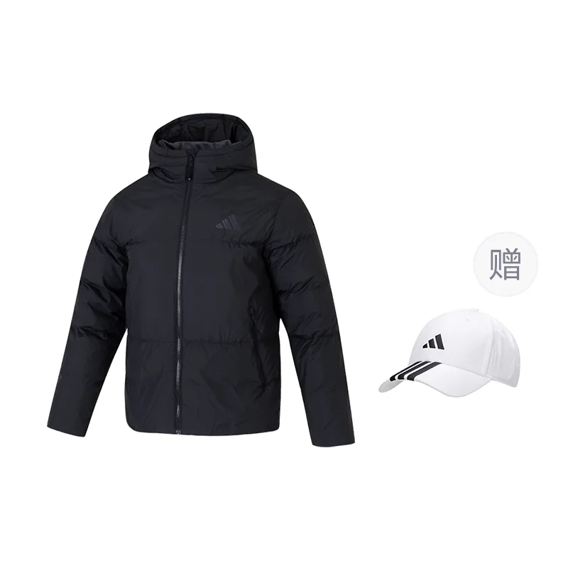 Adidas Пуховик Puffy Down Jacket мужской черный