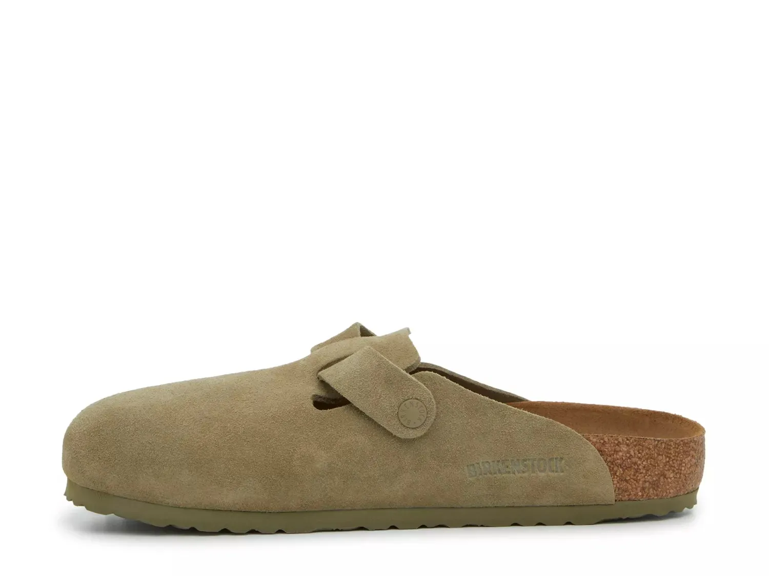 Birkenstock Boston Clog — мужские, армейский зеленый — фото 3