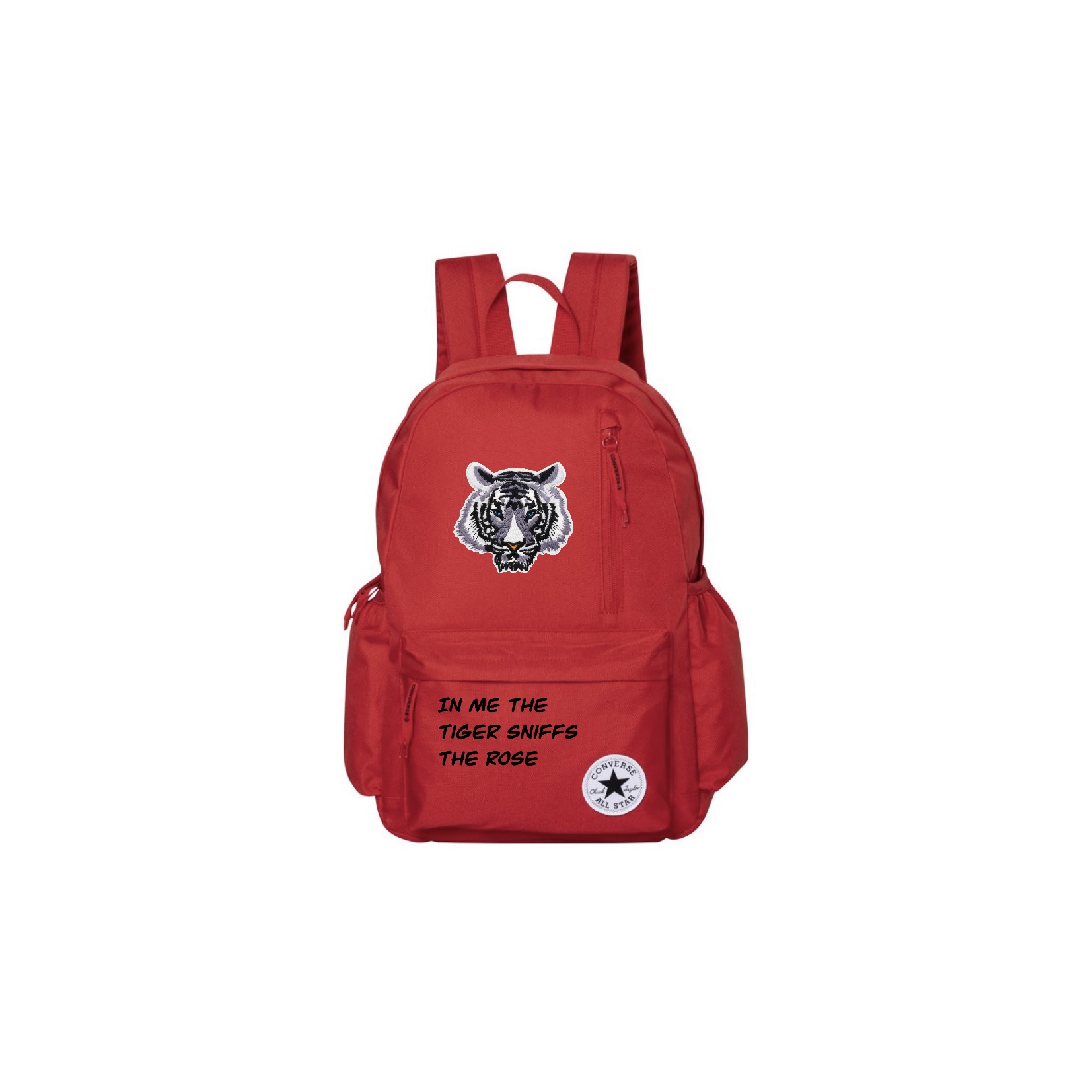 

Converse Средний унисекс красный рюкзак из полиэстера, Tiger Head