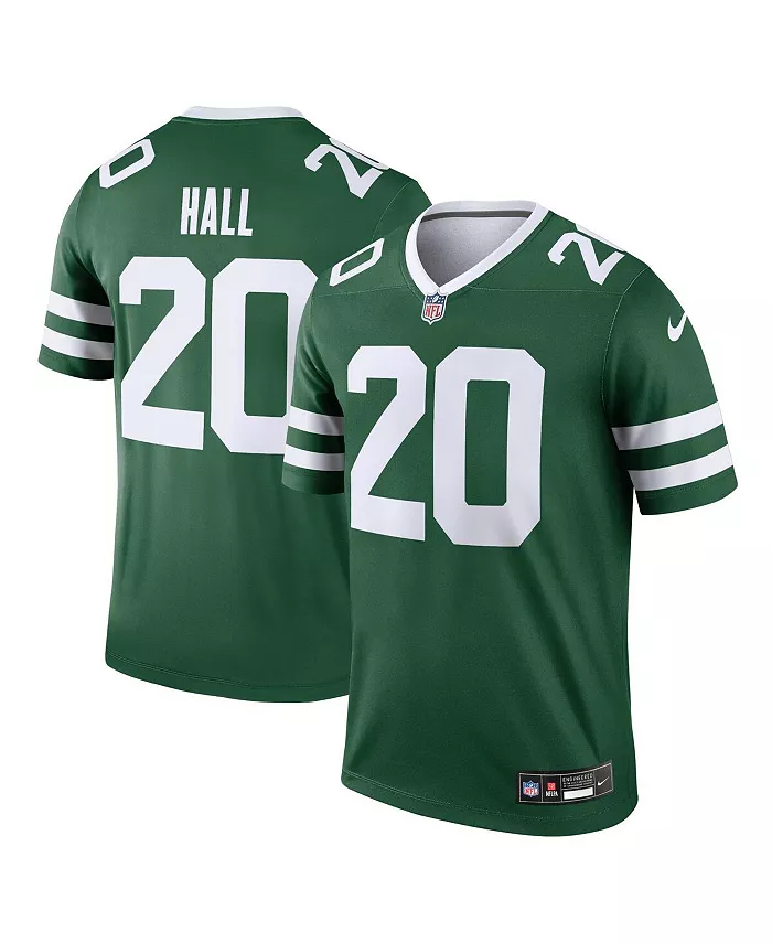 

Мужская классическая альтернативная легендарная футболка Breece Hall New York Jets Nike, зеленый