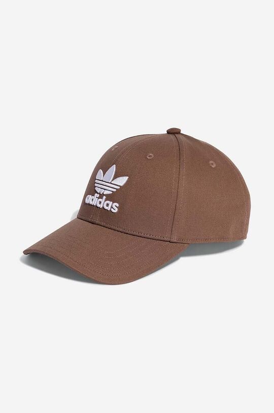 

Хлопковая бейсболка adidas Originals, коричневый