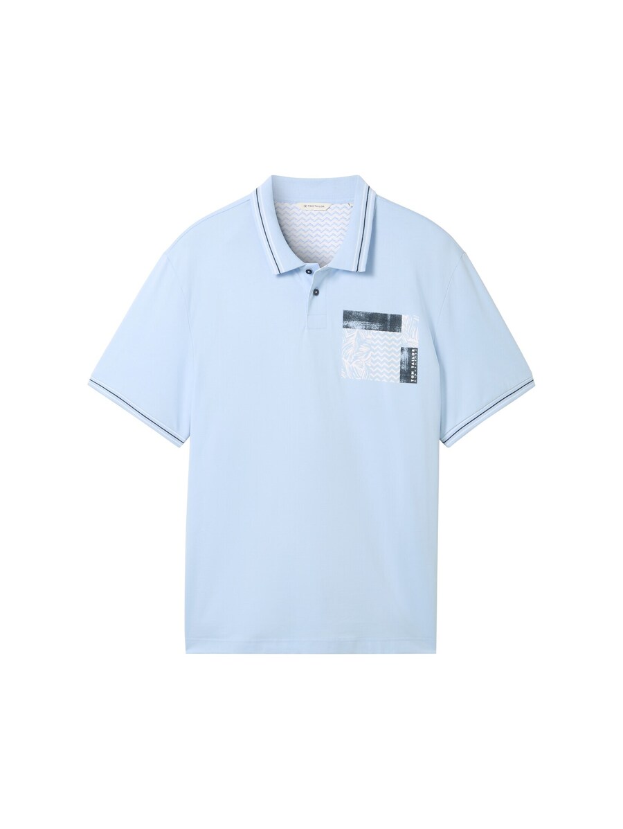 

Рубашка поло TOM TAILOR Men + Shirt, светло-синий