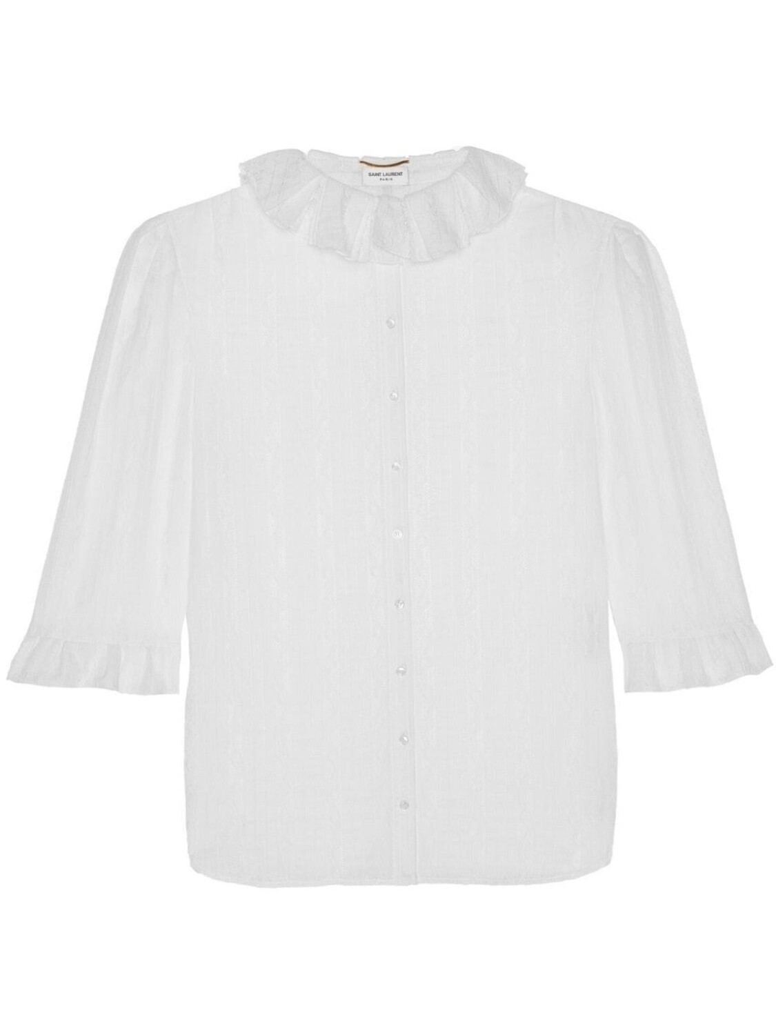 

Блузка с оборками Saint Laurent, белый
