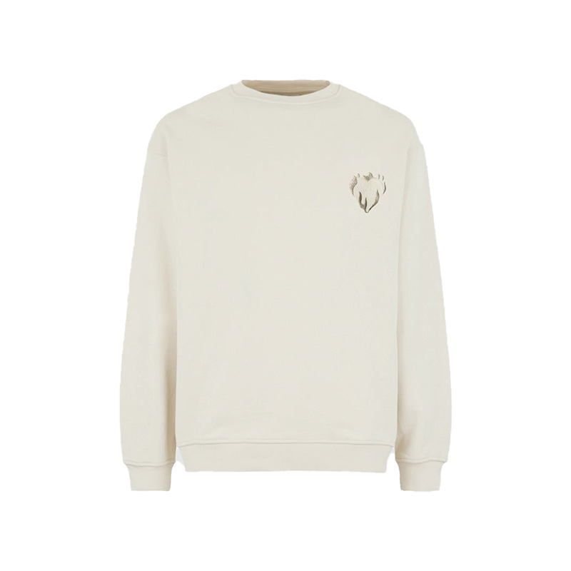 

25SS | VOS Loose Fit Crew Neck Sweatshirt Unisex Vision Of Super, Sand