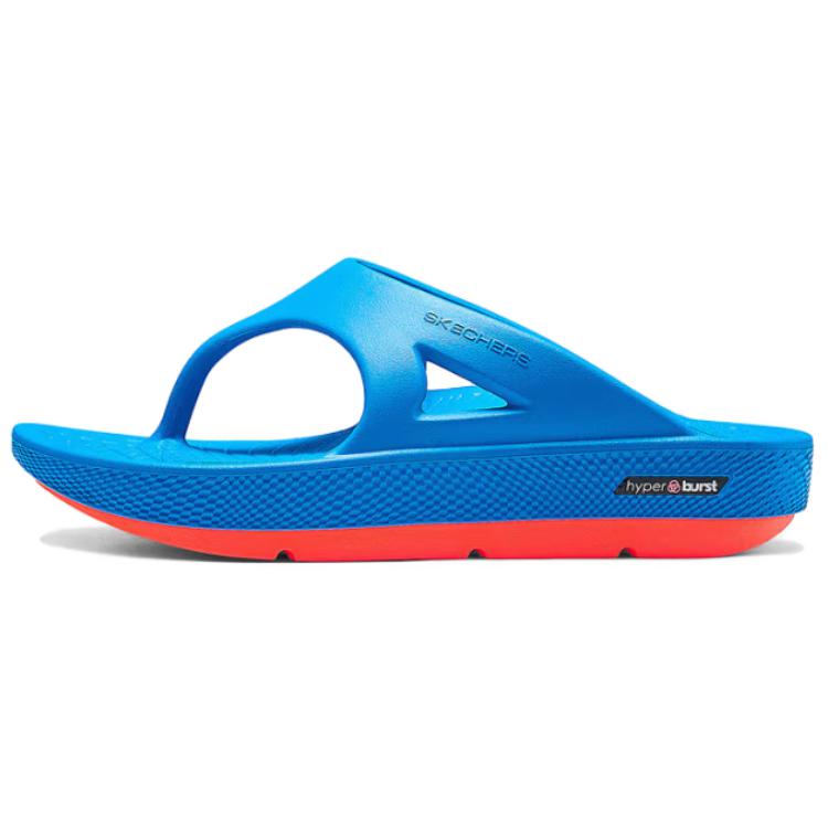 

Skechers Мужские синие шлепанцы GO RECOVER, тихие и износостойкие