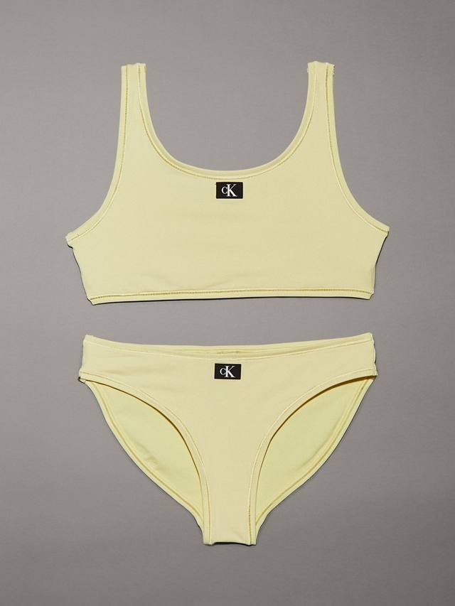 

Детский комплект бикини CK Monogram Calvin Klein, Elfin Yellow