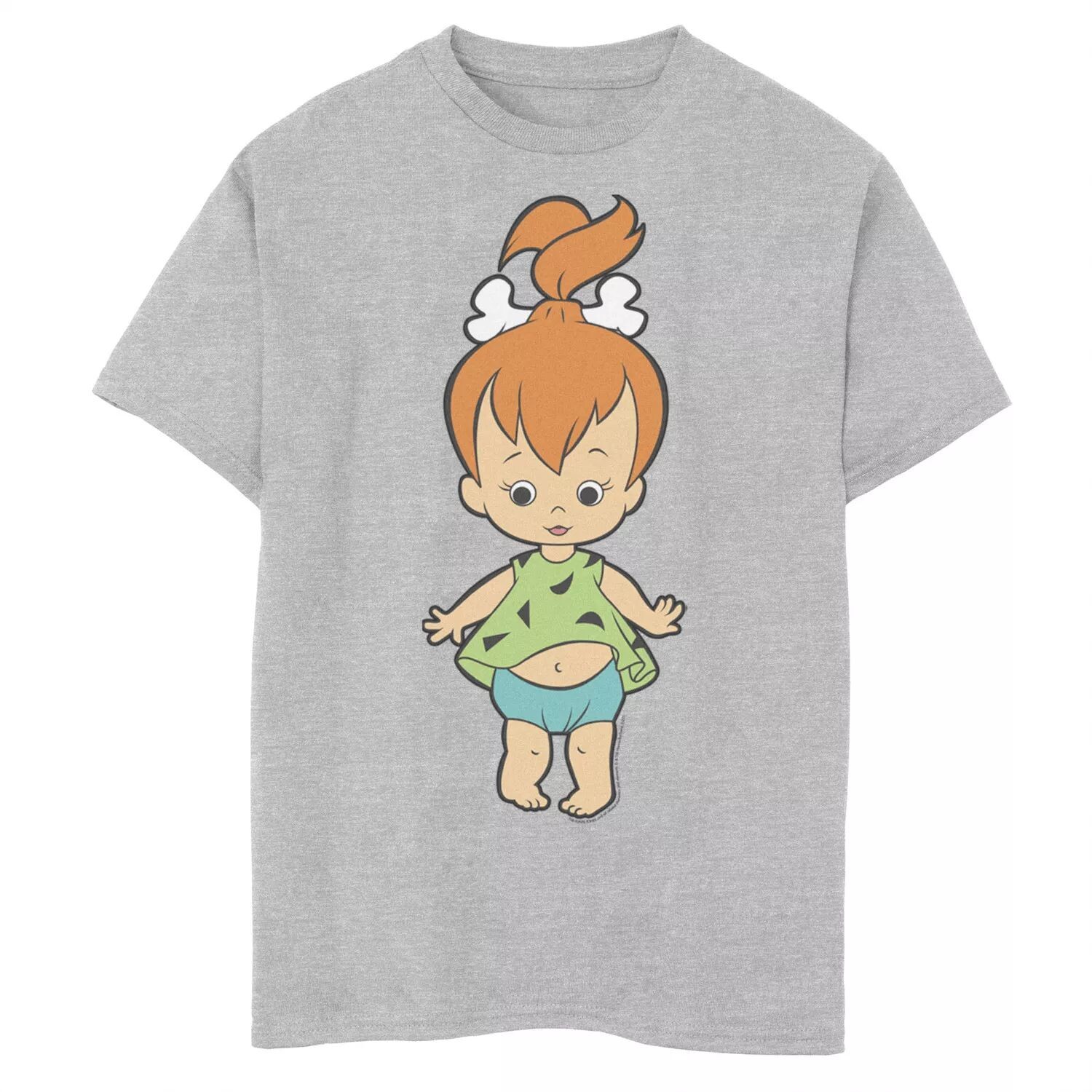 

Футболка с изображением портрета Flintstones Pebbles для мальчиков 8–20 лет Licensed Character