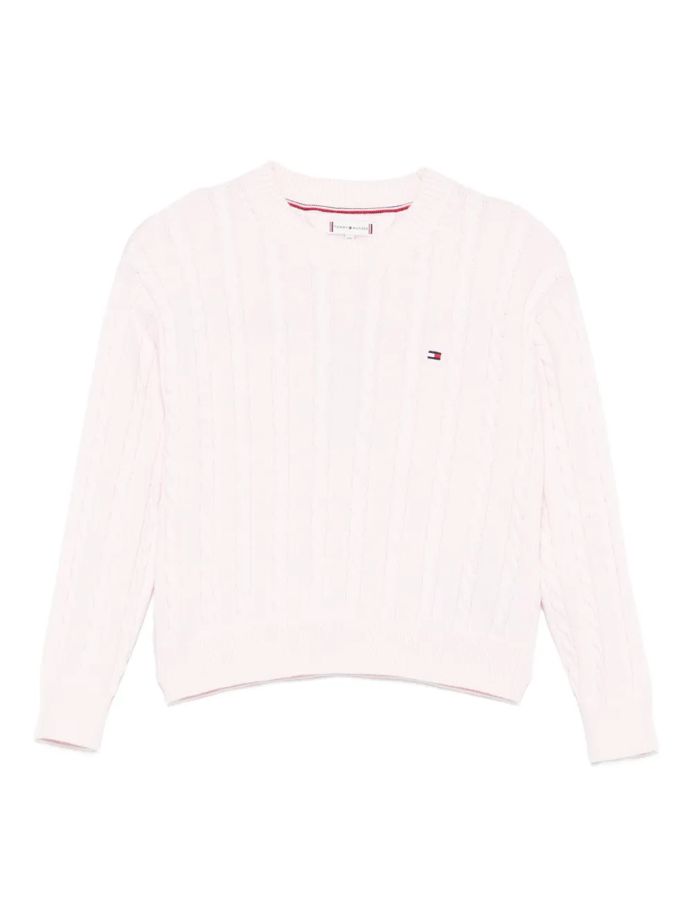 

Свитер фактурной вязки Tommy Hilfiger Junior, розовый