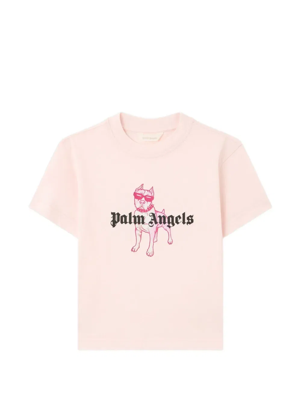Футболка с логотипом Palm Dog Palm Angels Kids, розовый