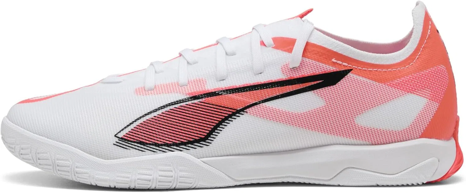 Кроссовки PUMA Unisex Ultra 5 Match It Fussballschuh, Puma White Puma Black Glowing Red — фото 3