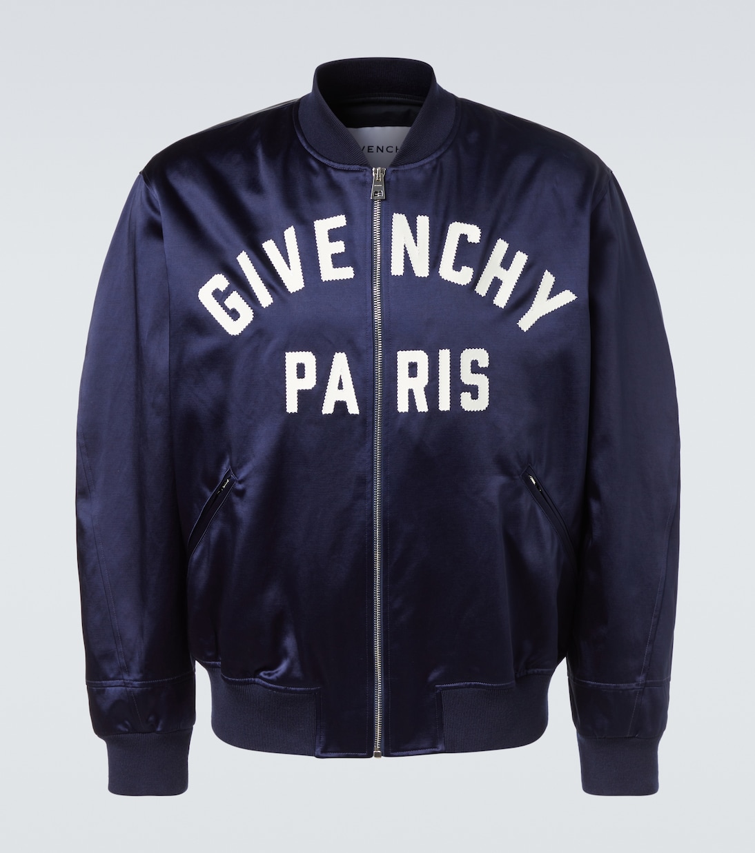 

Парижский атласный блузон Givenchy, темно-синий