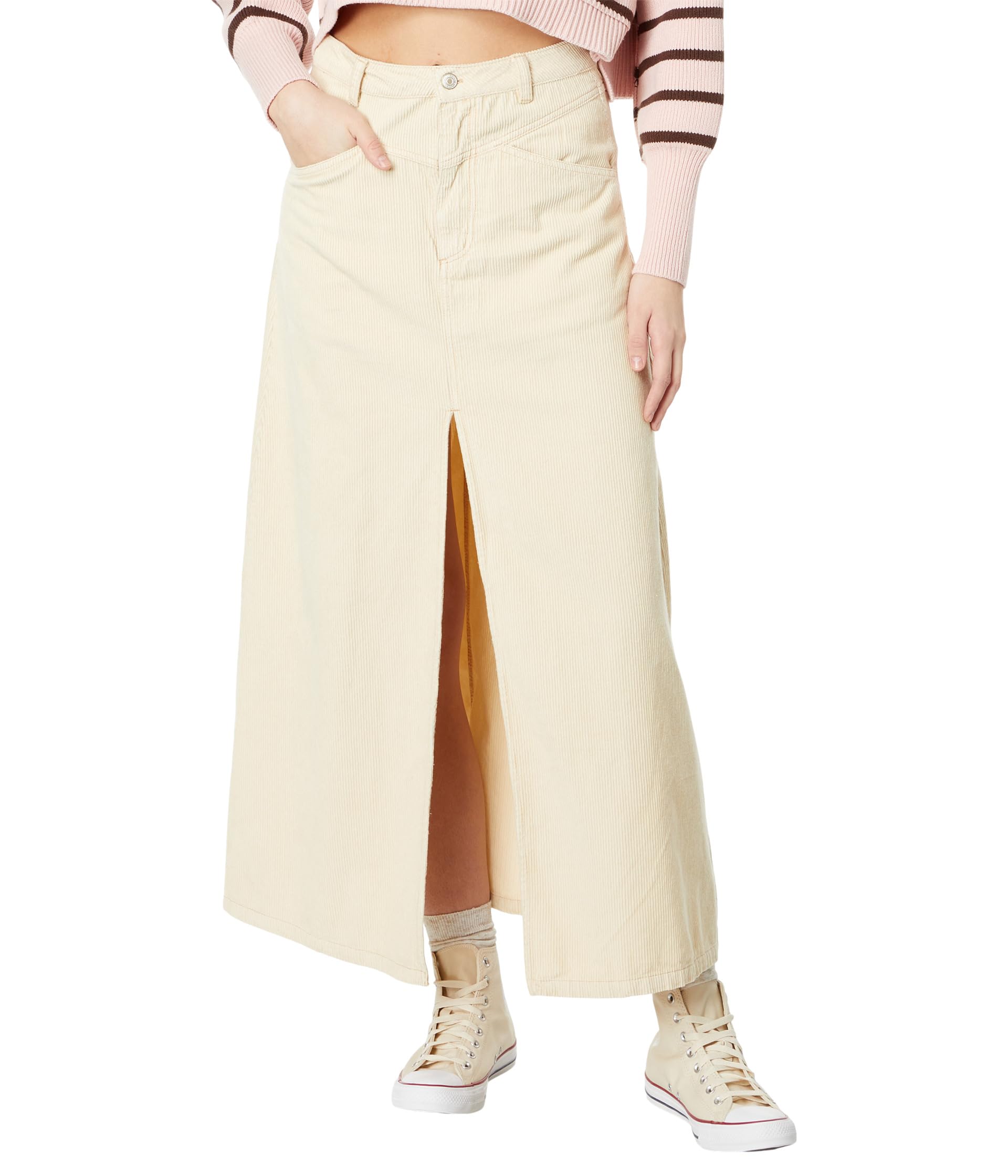 

Юбка Free People Come As You Are Cord Skirt, Beechwood