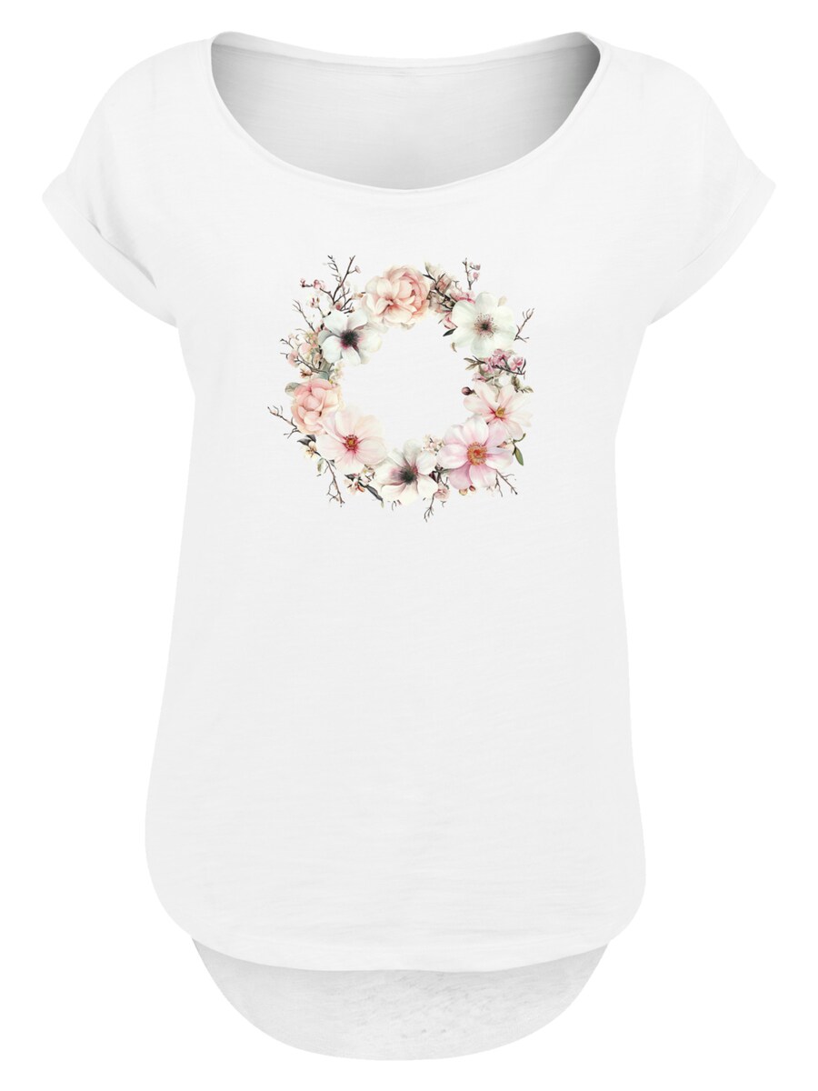 

Рубашка F4NT4STIC Rosa Blumenkranz, белый