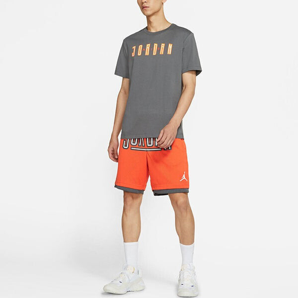Футболка Air Jordan Sport Dna Sports Breathable Printing Casual Short Sleeve Gray, серый — фото 3