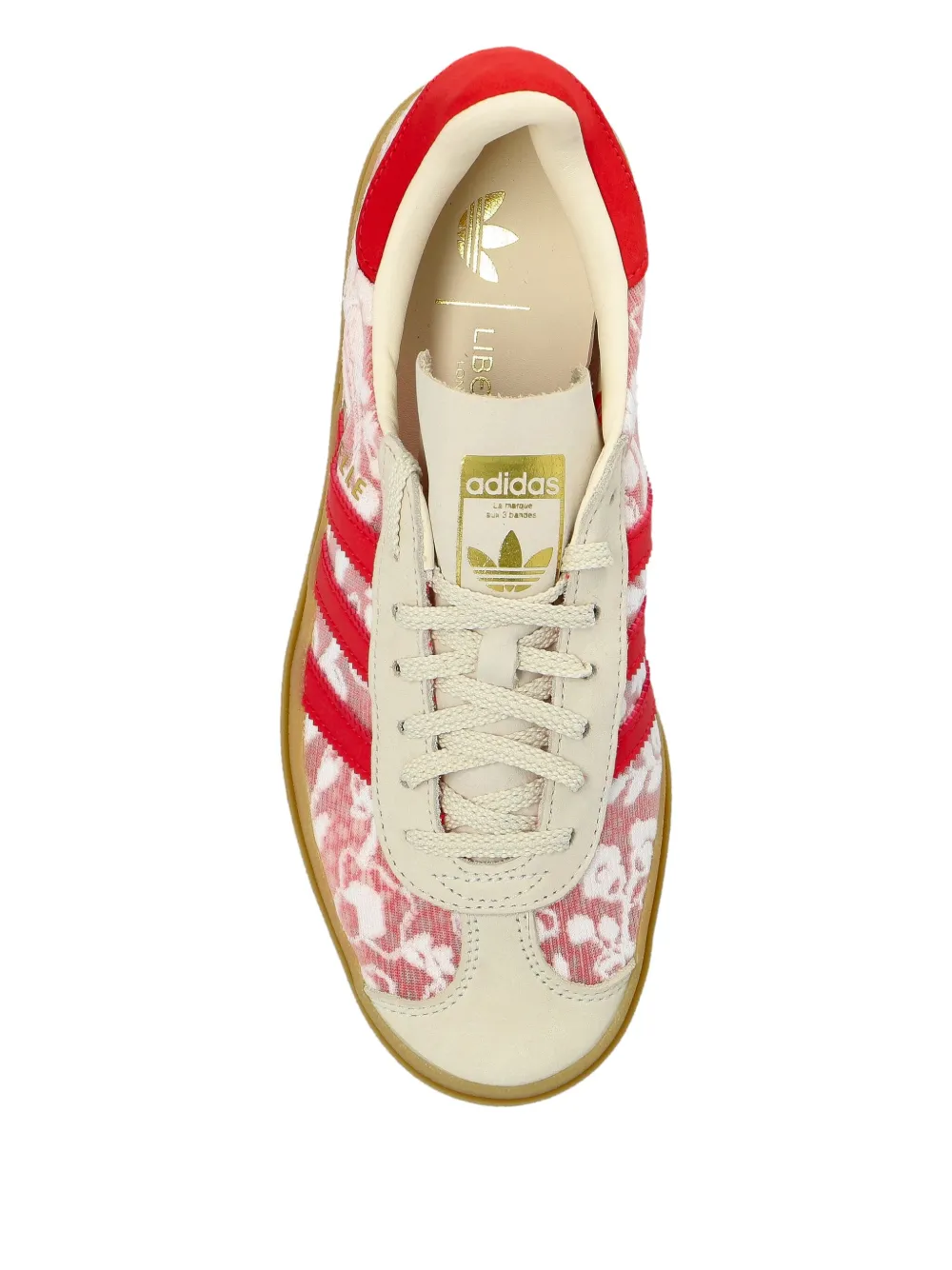 Кроссовки на платформе с цветочным принтом Adidas, красный — фото 3