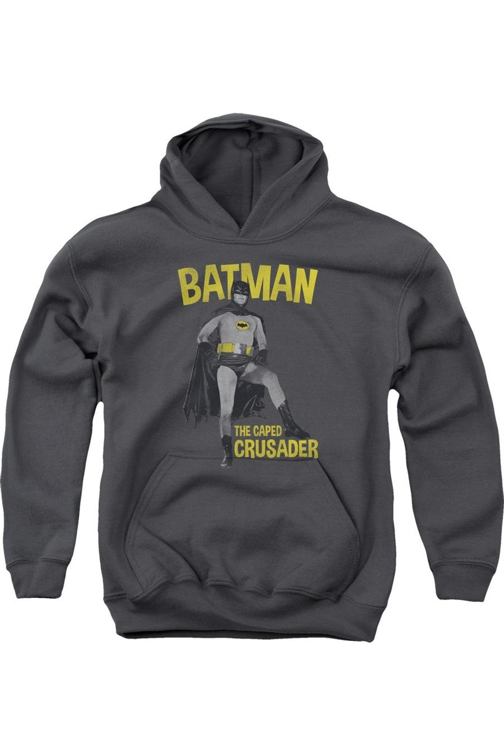 

Батмен Классик ТВ: худи с капюшоном для детей в стиле Капед Крушейдер Gildan, Charcoal