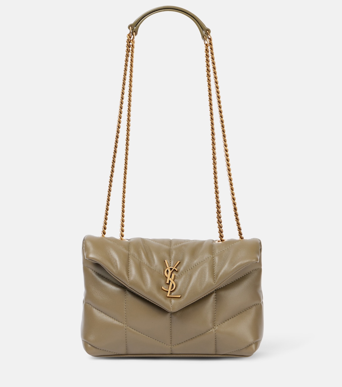 

Кожаная игрушечная сумка через плечо Saint Laurent, Strong Moss